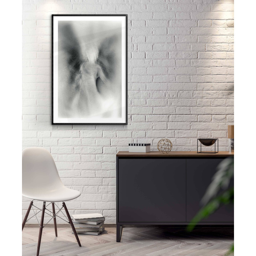 Abstrakt ängel - Poster i svart och vitt