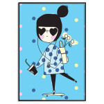 Cool girl - Illustrated kids poster