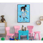 Cool girl - Illustrated kids poster