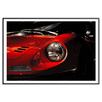 Classic car Ferrari Dino - Poster
