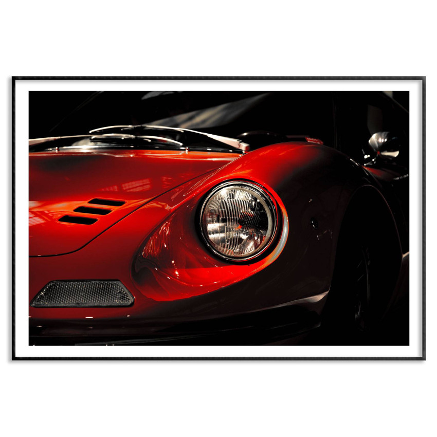 Classic car Ferrari Dino - Poster