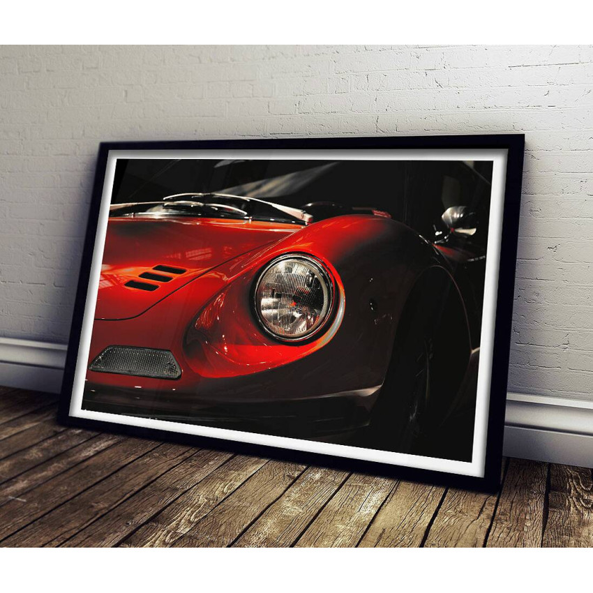 Classic car Ferrari Dino - Poster