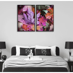 Rosa och lila höstlöv posters