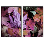 Rosa och lila höstlöv posters