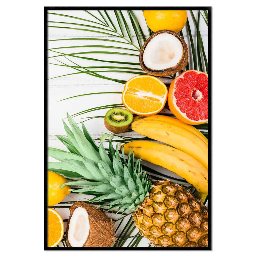 Köksposter med exotiska frukter