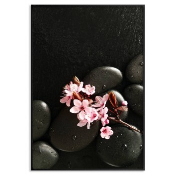 Rosa blommor - Elegant & mörkt blommotiv