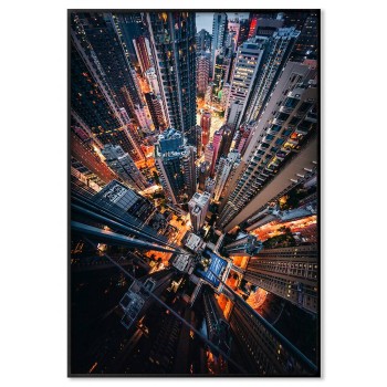 Metropolis from above - Abstract city poster