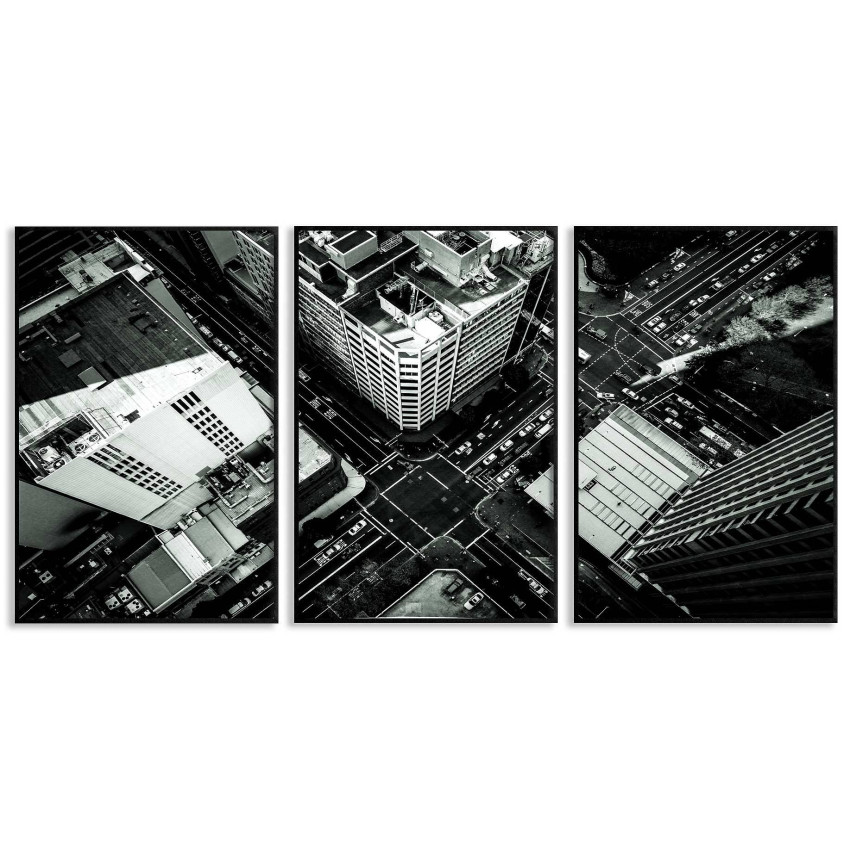 Abstract cityscape - Three piece poster