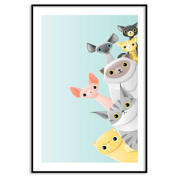 Söta katter - Barntavla affisch