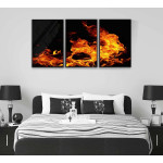 Fire and flames - Three piece poster