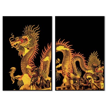 Japanese dragon - Poster in two pieces