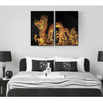 Japansk drake - Tavla i två delar