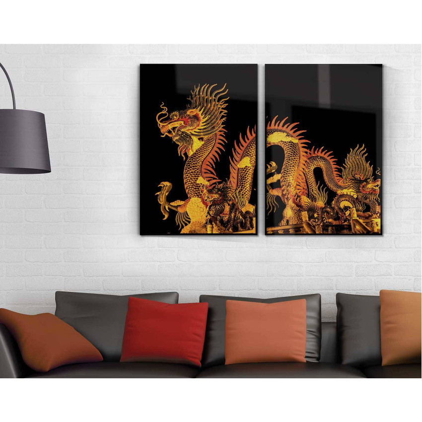 Japansk drake - Tavla i två delar