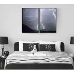 Blixt och åska - Uppdelad tavla