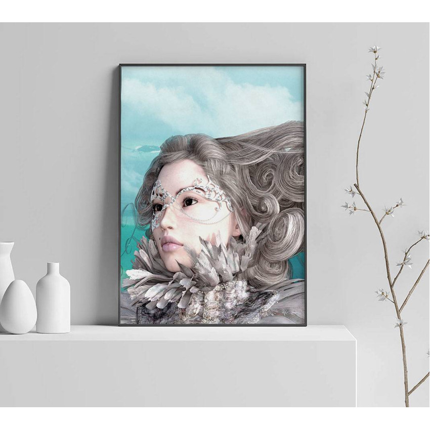 Japanese Ice Queen - Illustration poster