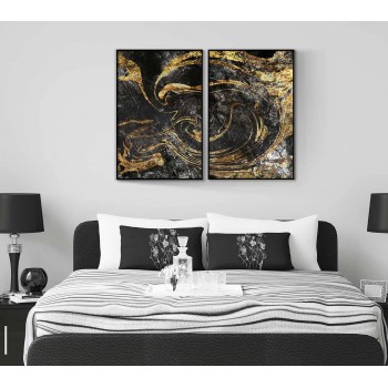 Abstract gold - Two piece poster