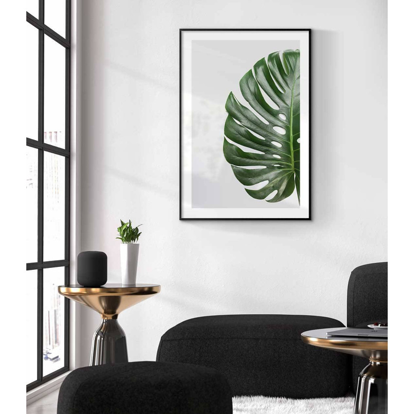 Monstera leaf - Green poster