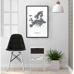 Modern Europa karta - Simpel poster