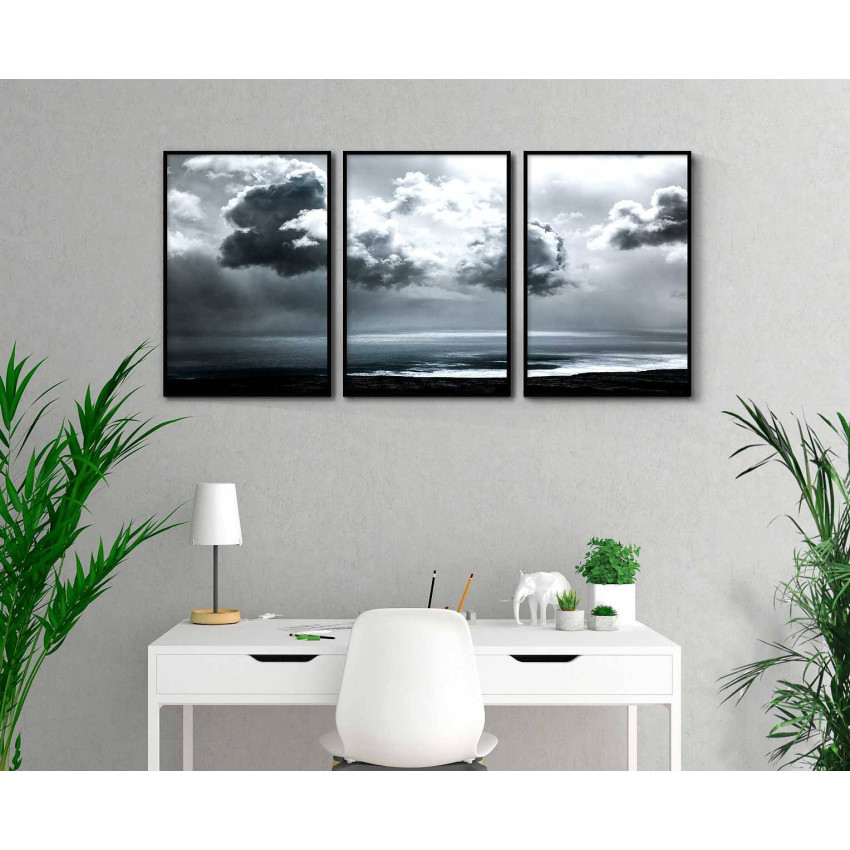 Sky full of clouds - Three piece poster