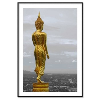 Buddha i guld - Enkel och elegant tavla