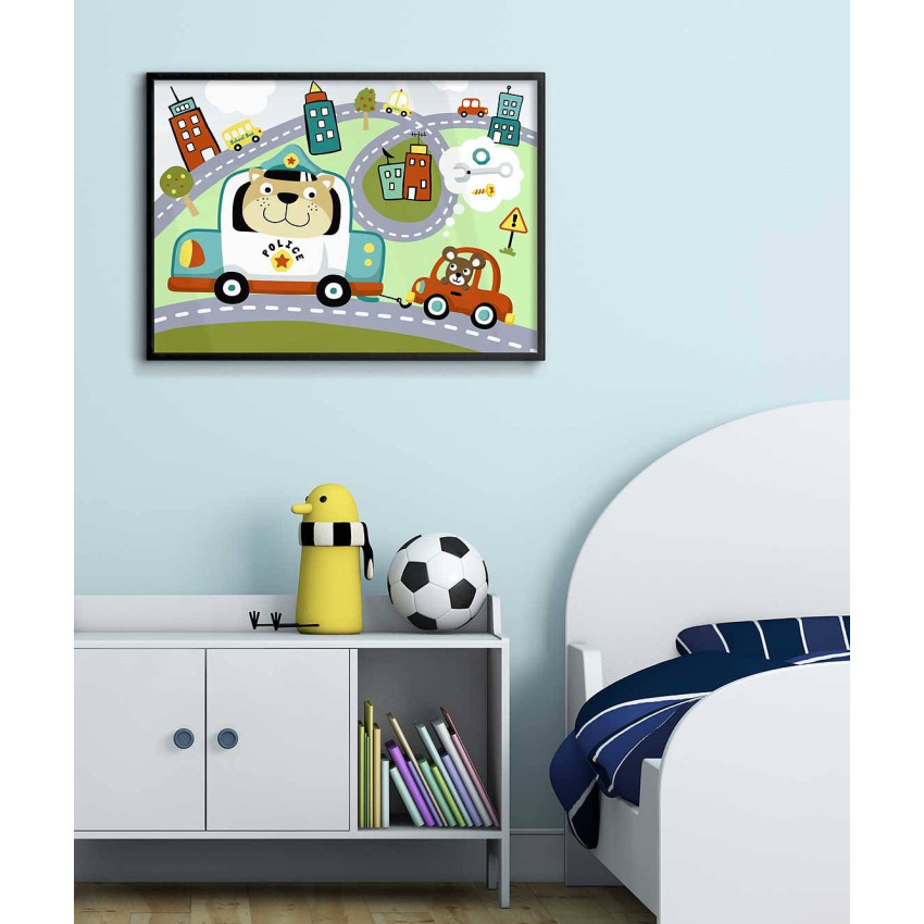 Roads and cars - Kids poster