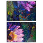 Abstrakt pensel målning - Uppdelad konst tavla Abstrakt pensel målning - Uppdelad konst tavla