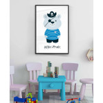 Pirate teddybear - Simple kids poster
