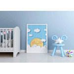 Cute & happy sun - Kids poster