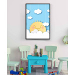 Cute & happy sun - Kids poster