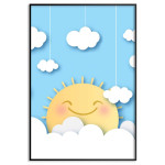 Cute & happy sun - Kids poster