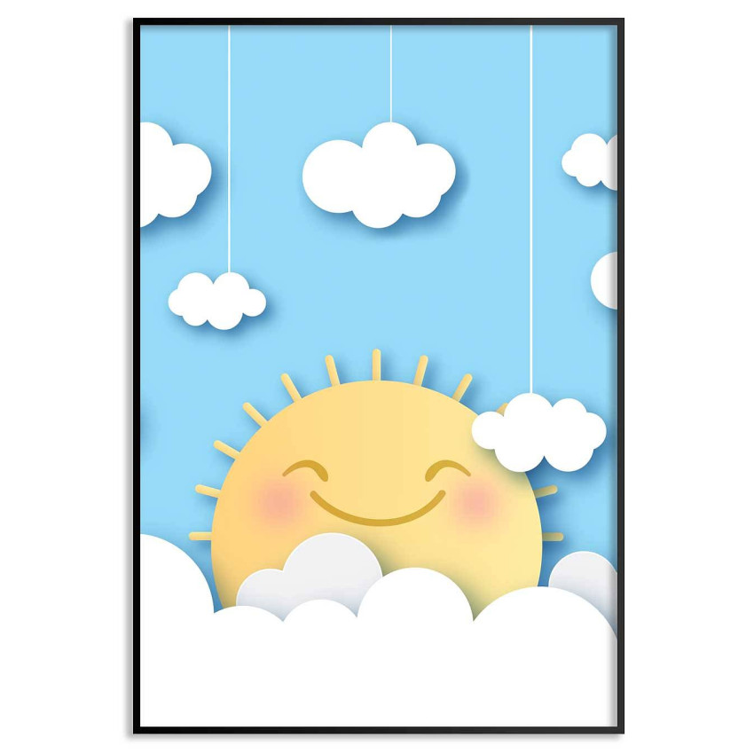 Cute & happy sun - Kids poster