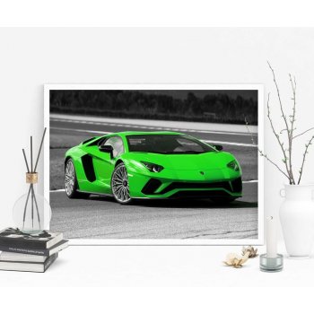 Lamborghini sports car - Poster in multi colors