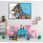 Cute monsters - Two piece kids poster