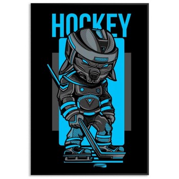 Cool hockeyspelare - Tuff sport affisch