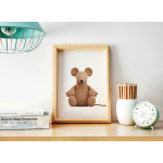Brown teddybear - Cute kids poster