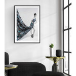 Turkos retro klänning - Fashion plansch