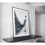 Turkos retro klänning - Fashion plansch