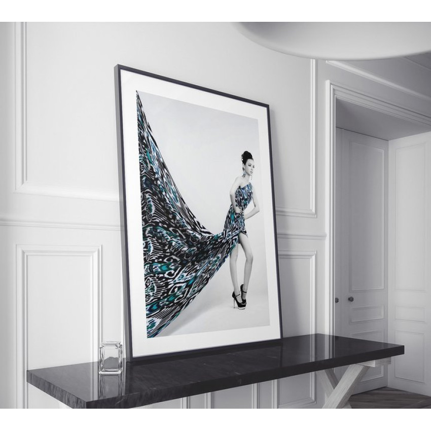 Turkos retro klänning - Fashion plansch