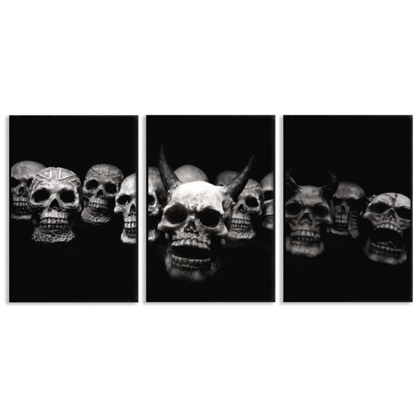 Skulls in a row - Three piece poster - SwedeArts