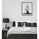 Abstrakt glödlampa - Simpel svartvit poster