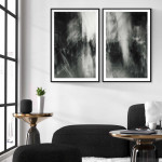 Abstrakt och stilrent - Svartvita posters