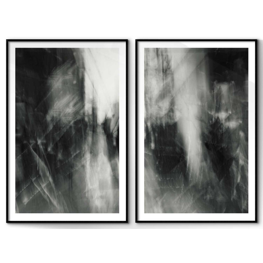 Abstrakt och stilrent - Svartvita posters