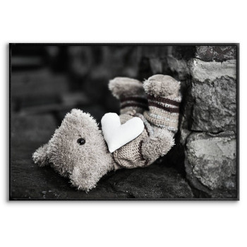 Teddy Bear & Heart - Poster