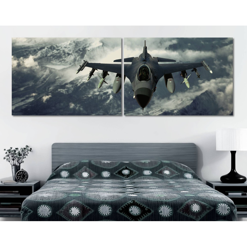 US Air Force Fighter Jet - Poster in Two Pieces