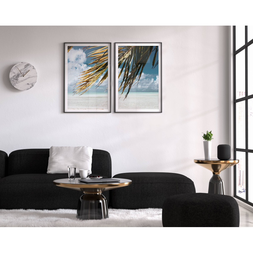 Palm trees by the Beach - Two Piece Poster