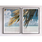 Palm trees by the Beach - Two Piece Poster