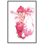 Rosa sjöjungfru - Söt barntavla