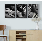 Abstract motorcycle - Three piece poster