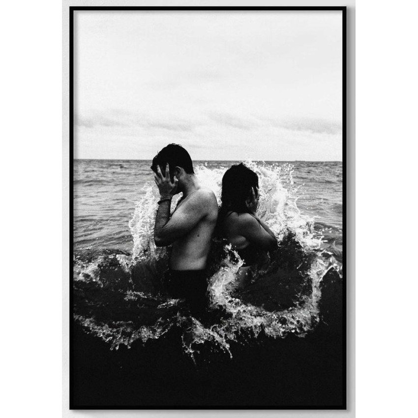 Kärlek till havet - Svartvit & trendig poster