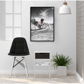 Skiing - Abstract extreme sports poster